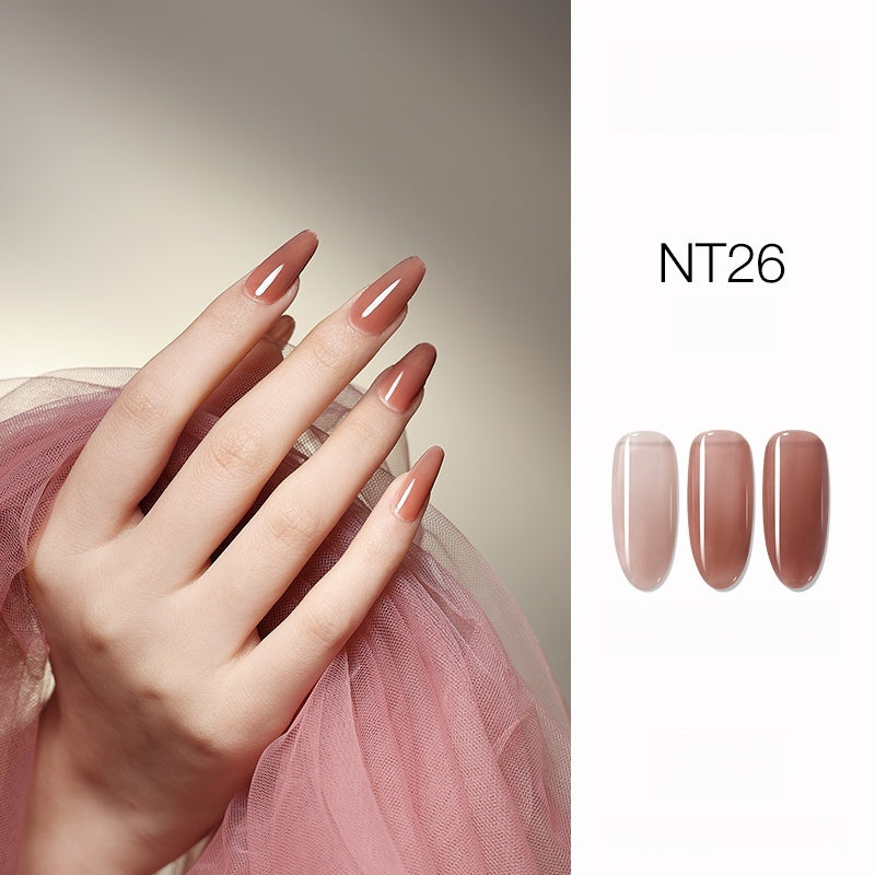 DANZHIHE 12g Semi-transparent Nude French Jade Gel Polish T4839