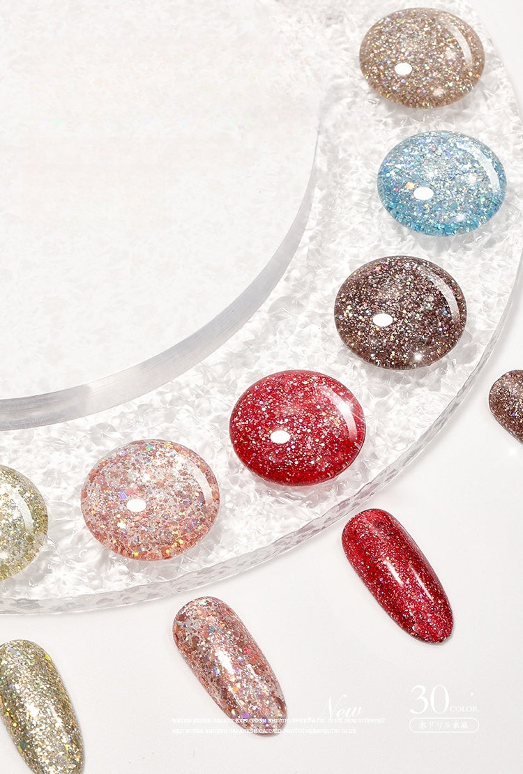 DANZHIHE 12g Ice Crystal Diamond Glitter Gel Polish T4712