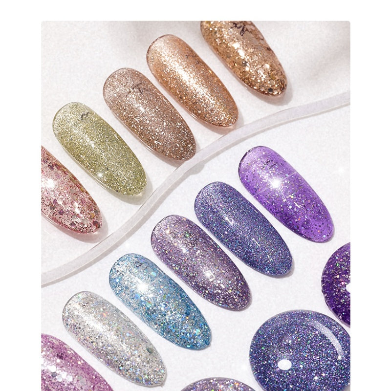 DANZHIHE 12g Ice Crystal Diamond Glitter Gel Polish T4712