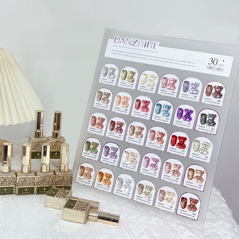 DANZHIHE 12g Ice Crystal Diamond Glitter Gel Polish T4712