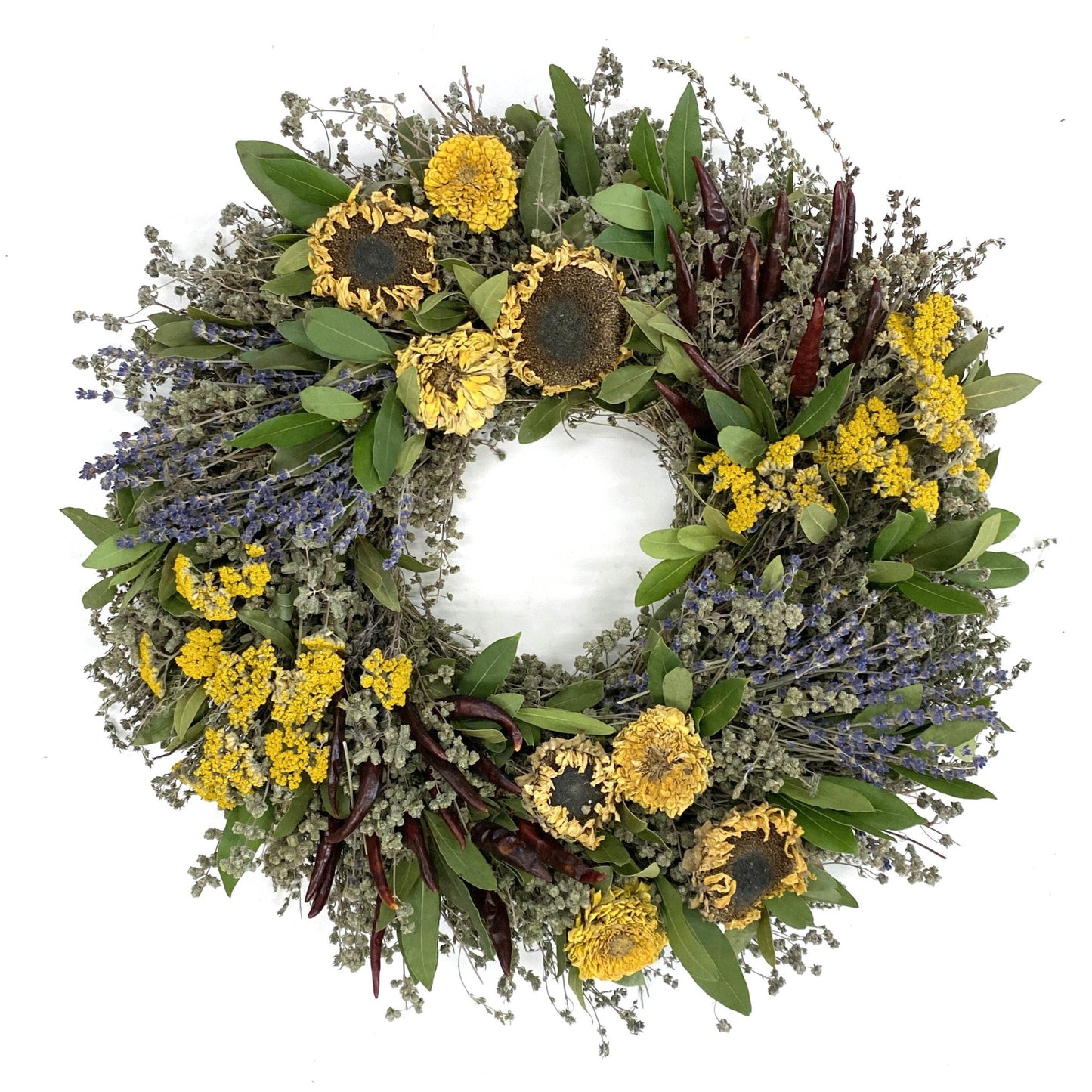 Sunflower Herb Wreath