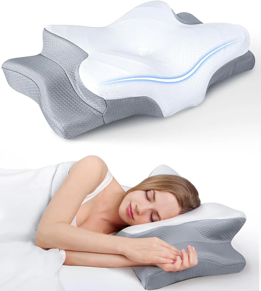 Adjustable Cooling Neck Pillow – Ergonomic Memory Foam for Pain-Free Sleep