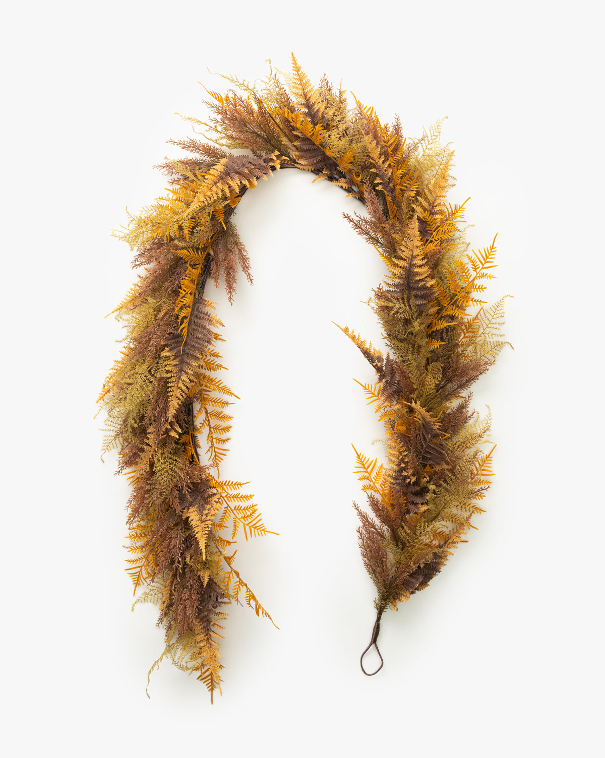 6' Faux Golden Fern Garland