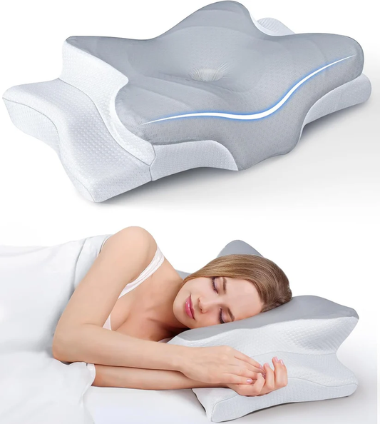 Adjustable Cooling Neck Pillow – Ergonomic Memory Foam for Pain-Free Sleep