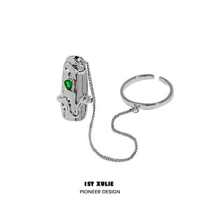 1STXULIE Snake Collection Niche Gothic Reusable Wearable Nails T4741