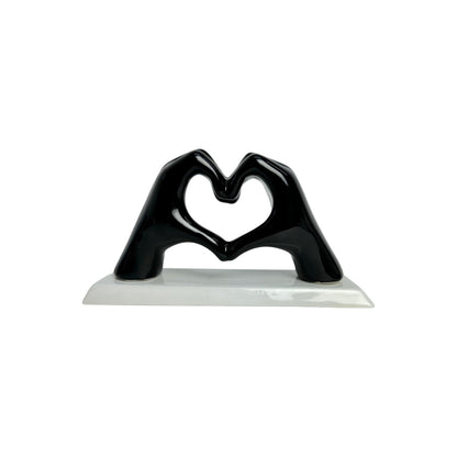 Black Heart Hands with base