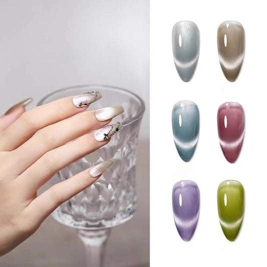 DANZHIHE 12g Mirror Porcelain White Cat Eye Gel Polish T4792