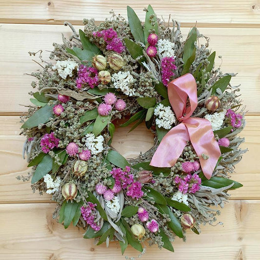 Breast Cancer Awareness Wreath