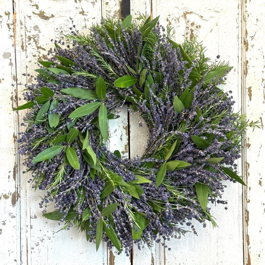 Fragrant Lavender, Rosemary, Bay Wreath