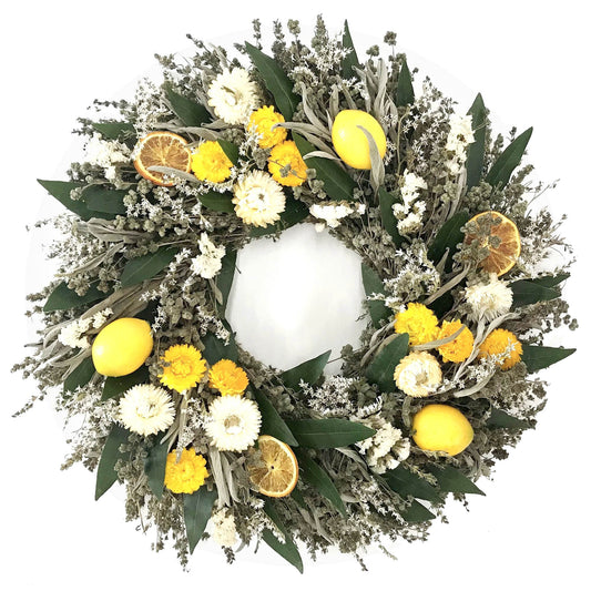 Lemon Floral Wreath