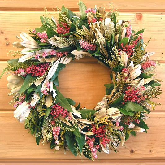 Pink Berry Wreath