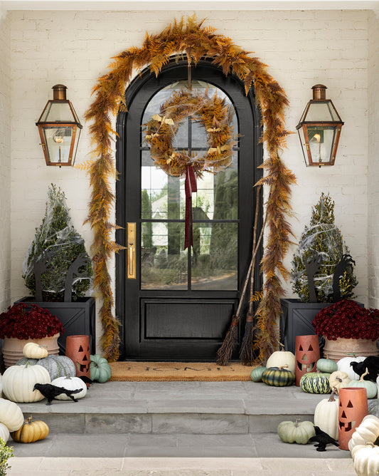 6' Faux Golden Fern Garland