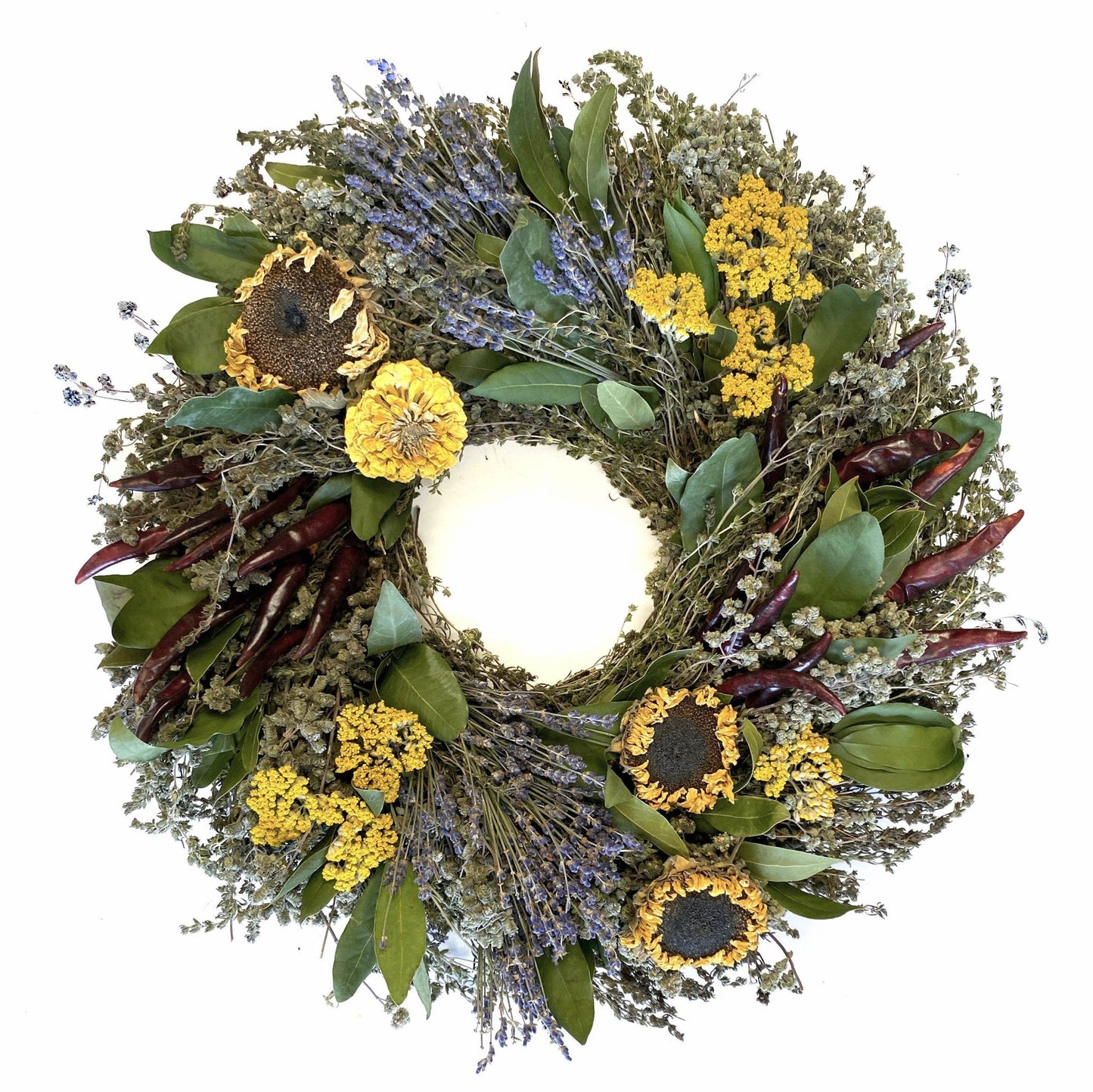 Sunflower Herb Wreath