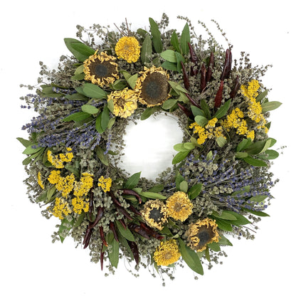 Sunflower Herb Wreath